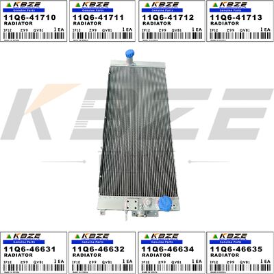KBZE BRAND 11Q6-46631 11Q6-41710 HYUNDAI R215-9 R220-9 RADIATOR ASSY FITS FOR CUMMINS 6BT MITSUBISHI D6BT ENGINE