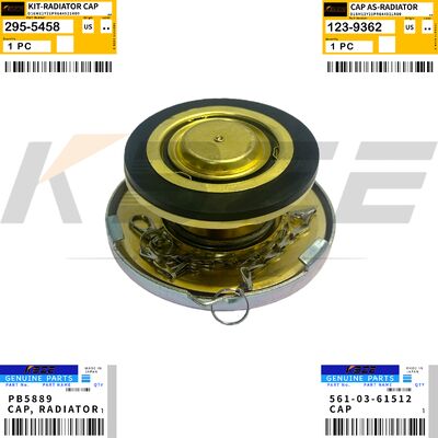 KBZE PB5889 561-03-61512 KOMATSU PC1250 HD785 HD985 RADIATOR CAP 123-9362 295-5458 FITS  3508 3512 3516 ENGINE