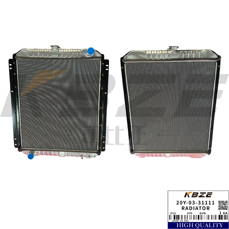 KBZE 20Y-03-31111 20Y0331111 KOMATSU S6D102E ENGINE RADIATOR ASSY FOR PC200-7 PC210-7 PC230 EXCAVATOR
