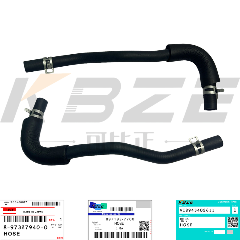 897192-7700 ISUZU 4JB1 4JG1 4LE2 ENGINE VI8943402611 8-97327940-0 AIR BREATHER HOSE DH55 DX60 DX70 ZAX60 ZAX70 SK60 SK70